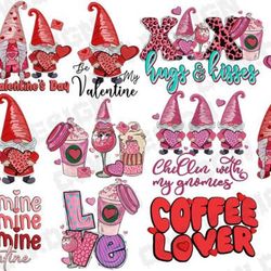 coffee gnome valentine's day bundle svg coffee gnome valentine's day bundle svg