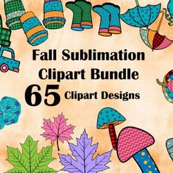 fall sublimation clipart bundle svg set fall sublimation clipart bundle svg set