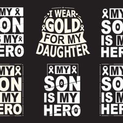 childhood breast cancer bundle svg childhood breast cancer bundle svg