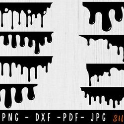 dripping borders bundle svg dripping borders bundle svg
