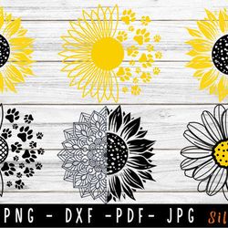 sunflower bundle svg, mandala svg sunflower bundle svg, mandala svg