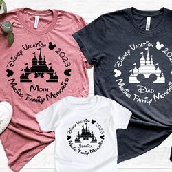 Custom Disney 2023 Family Vacation Shirt, Family Trip 2023 Shirt, Personalized Family Vacation Outfit, Family Vacation S