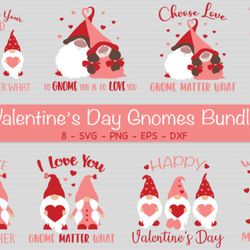 valentine's day gnomes bundle svg valentine's day gnomes bundle svg