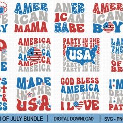 retro 4th of july bundle svg retro 4th of july bundle svg