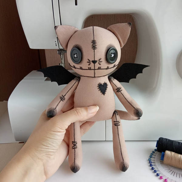 stuffed-cat-bat-spooky-cute-toy-handmade