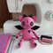Pink-Goth-Doll-Cat-Bat-Stuffed-Animal-handmade