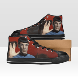 Spock Shoes, High-Top Sneakers, Handmade Footwear