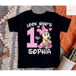 custom minnie mouse birthday t-shirt, personalized birthday shirt, custom birthday shirt, minnie birthday, disney minnie