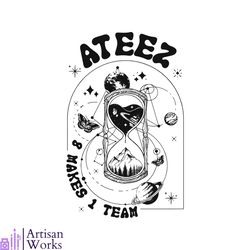 ateez break the wall music tour 2023 svg cutting digital file