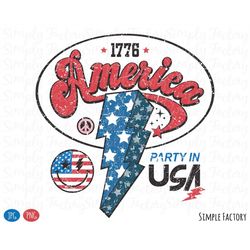 retro america 1776 lightning star smiley png, america flag star png, 4th of july png, vintage america lightning star sub