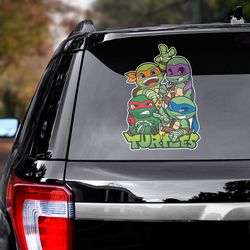 ninja turtles sticker, movie decal, movie sticker, teenage mutant ninja turtles, car decal, ninja turtles decal