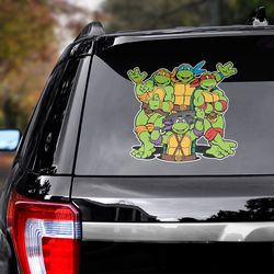 movie decal, ninja turtles sticker, movie sticker, teenage mutant ninja turtles, ninja turtles decal, car decal