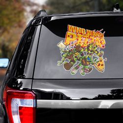 movie sticker, ninja turtles sticker, movie decal, teenage mutant ninja turtles, car decal, ninja turtles decal