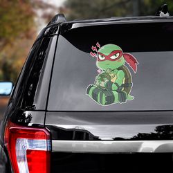 movie sticker, movie decal, teenage mutant ninja turtles, raphael decal, ninja turtles decal, ninja turtles sticker