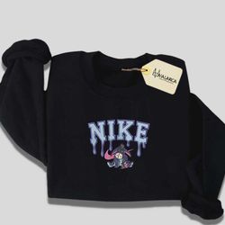 nike x eeyore embroidered sweatshirt, cartoon brand character embroidered sweatshirt, custom embroidered sweatshirt