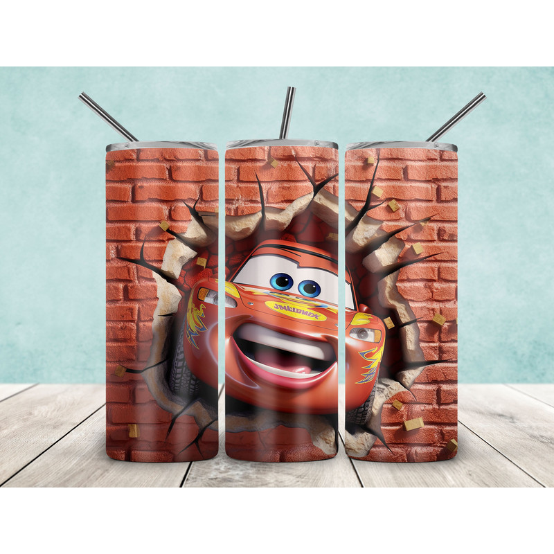 Lightning McQueen Skinny Tumbler 20oz Sublimation, Cartoon Tumbler Png ,Cars Tumbler Png, Cartoon 20oz Sublimation, Tumbler 20oz Sublimation.jpg