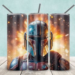 mandalorian tumbler, mandalorian star wars straight generator skinny tumbler,mandalorian sublimation wrap skinny tumbler