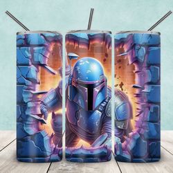 mandalorian tumbler, mandalorian star wars straight skinny tumbler,mandalorian star wars sublimation wrap skinny tumbler