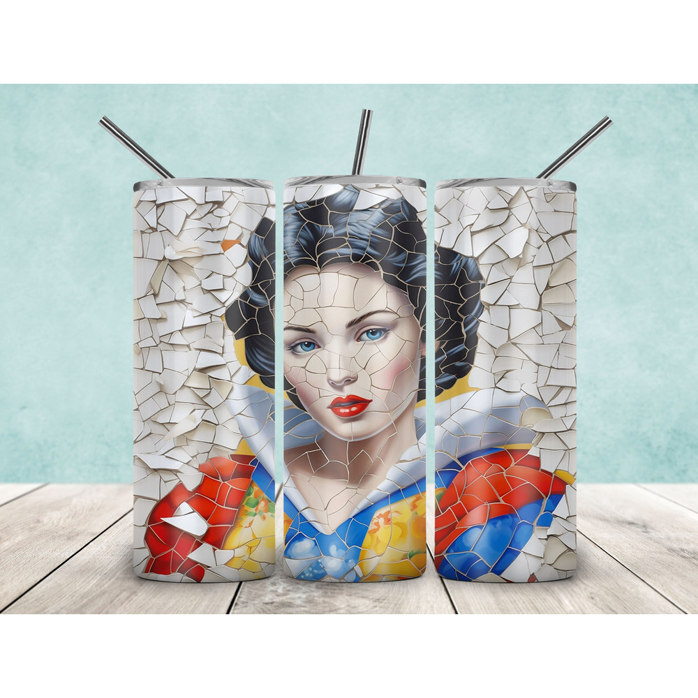 Princess Snow White 20oz Sublimation Skinny Tumbler, Cartoon Princess 20oz Skinny Tumbler , Princess Sublimation 20oz , Digital Download Png.jpg