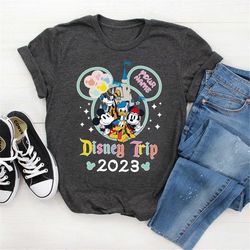 custom disney trip 2023 shirt, disney mickey minnie shirt, disneyworld shirt 2023, vintage disneyland shirt, disney vac