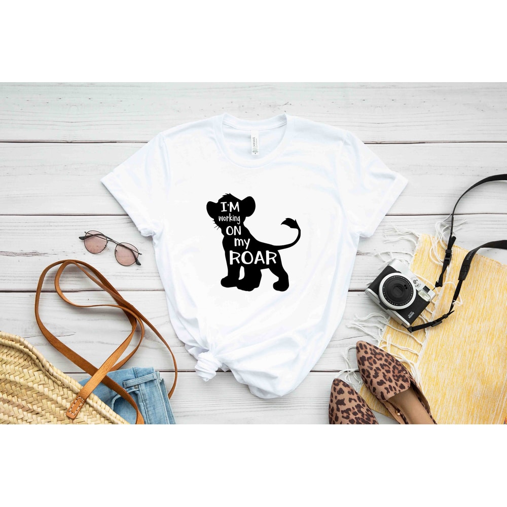 I'm Working on My Roar T-Shirt, Vacation Shirt, Lion Movie, Family Vacation, Family Vacation T-shirt, Disney Kid Shirt, Lion Shirt - 2.jpg
