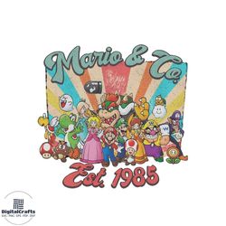 return to mario and co png main street usa sublimation digital