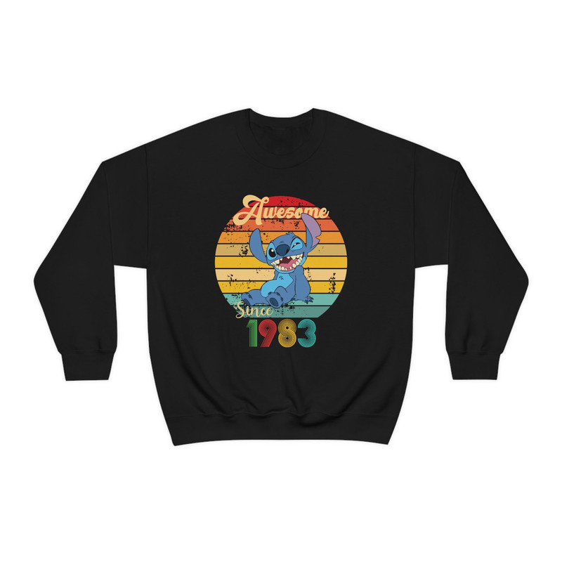 Stitch Custom Awesome Since Sweatshirt, Stitch Birthday T-shirt, Disney Mode Shirts, Personalized Birthday Tshirt - 3.jpg