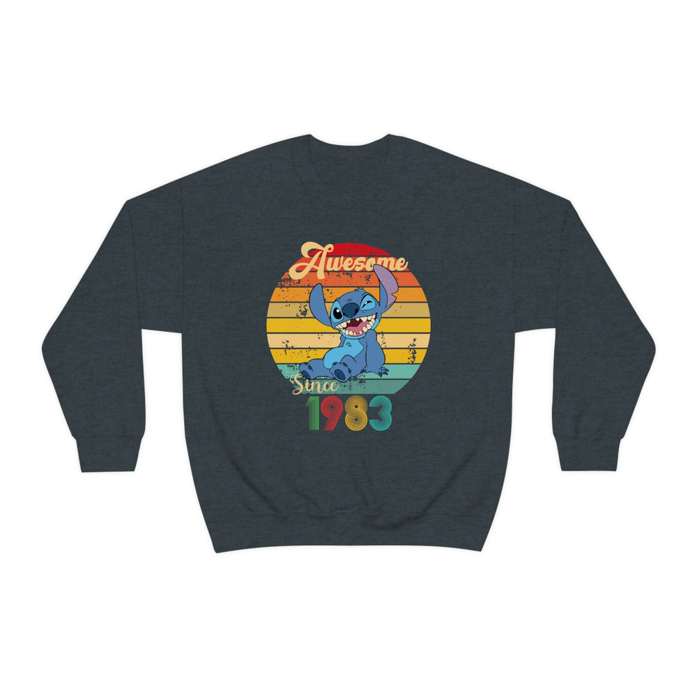 Stitch Custom Awesome Since Sweatshirt, Stitch Birthday T-shirt, Disney Mode Shirts, Personalized Birthday Tshirt - 4.jpg