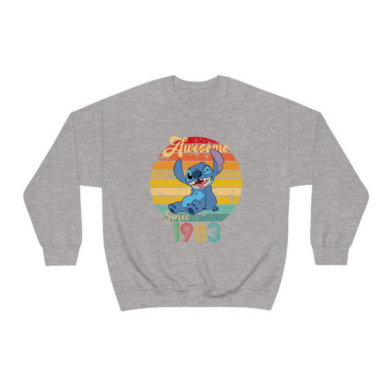 Stitch Custom Awesome Since Sweatshirt, Stitch Birthday T-shirt, Disney Mode Shirts, Personalized Birthday Tshirt - 6.jpg