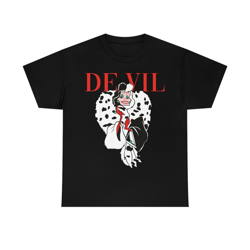 Unisex Villains Cruella De Vil T-Shirt,Disney Cruella Shirt,Disneyland Vacation Gift,Cruella Devil,Magazine Cover Shirt,Disney Villain Shirt - 2.jpg