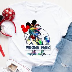wrong park shirt, disney shirt, disney 2022 shirt, disney custom shirt, disney vacation custom made t-shirt, theme parks