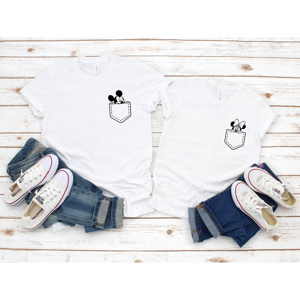 2022 Disney Family Shirts, Pocket Size Disney -Mickey Pocket T-Shirt, Mickey Mouse T-Shirt, Disney T-Shirt, Unisex Family Matching Shirts - 1.jpg
