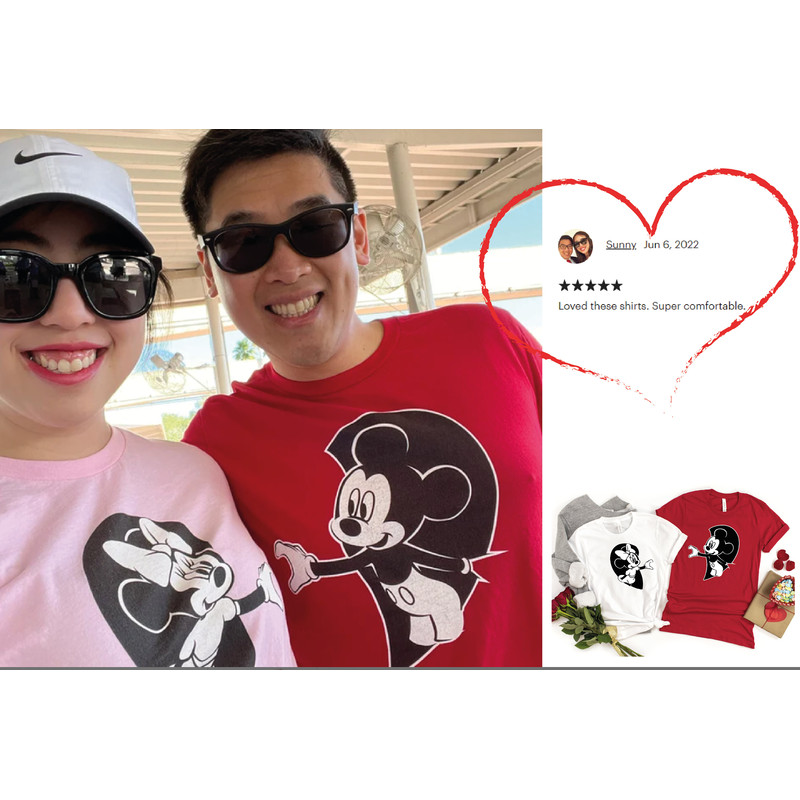 Disney Couple Shirt, Disneyworld Couple Tee, Mickey Minnie Couple T-shirts, Disney Trip Couple Tee, Valentines Day Gift Tee - 5.jpg