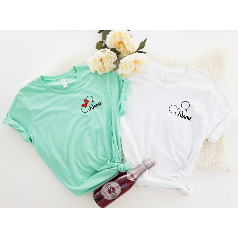 Disney Custom Name Shirts, Mickey And Minnie T-shirt, Disney Couple Shirt, Disney Castle Sweatshirt, Disney Family Vacation Tee, Disney Trip - 2.jpg
