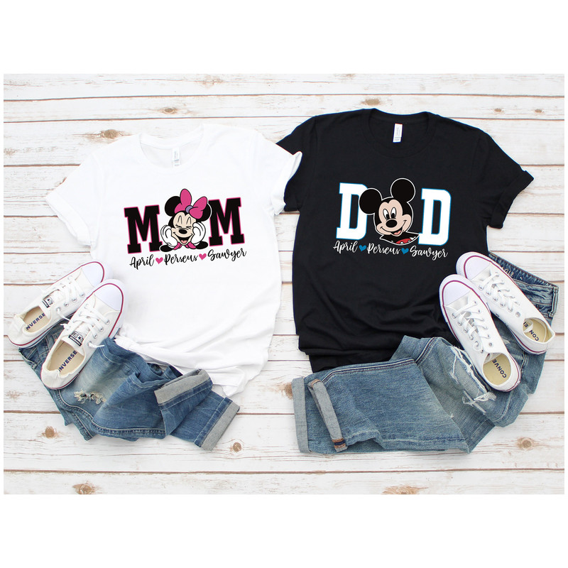 Disney Mom And Dad T-Shirt, Disney Mickey Minnie Shirt, Mickey Mouse Shirt, Disney Tirp Shirt, Disney Couple Shirt, Disney Family Shirt - 2.jpg