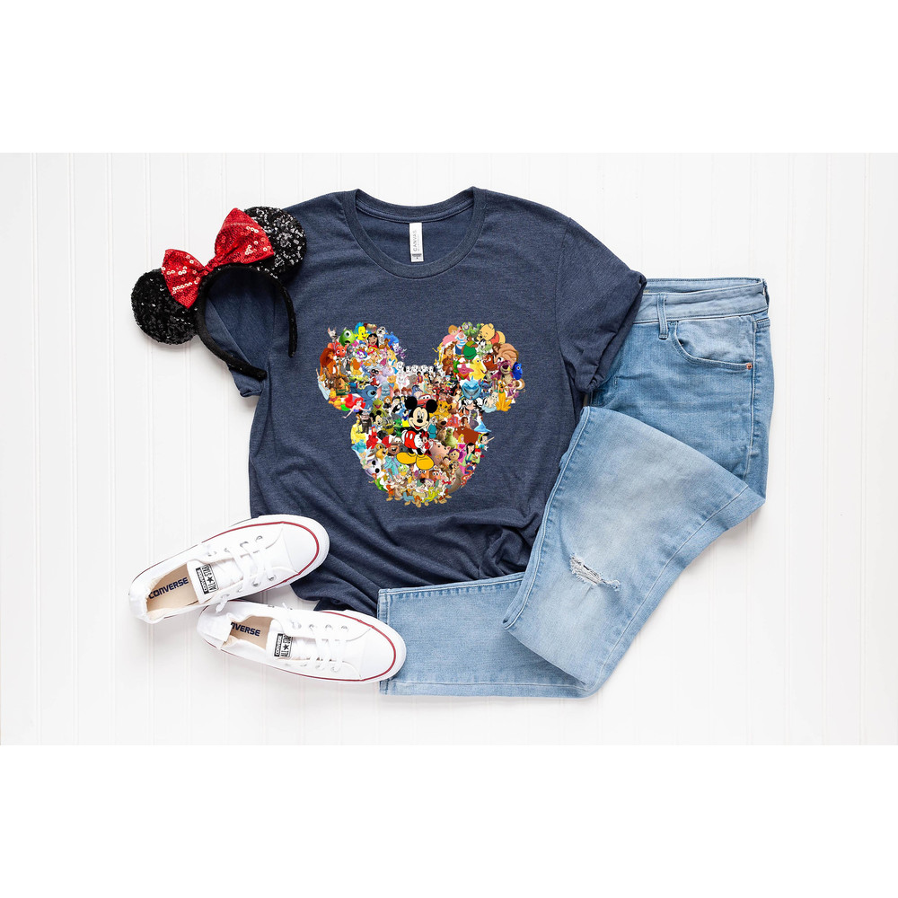 Disney Shirt, Mickey head Disney characters Tshirt Disney Ear Shirt, Women's Unisex Disney T-Shirt Disney Shirt, Mickey Mouse Shirt, - 2.jpg