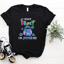 disney stitch shirt i'm not short i'm stitch size t-shirt disney vacation tee stitch unisex shirt 148