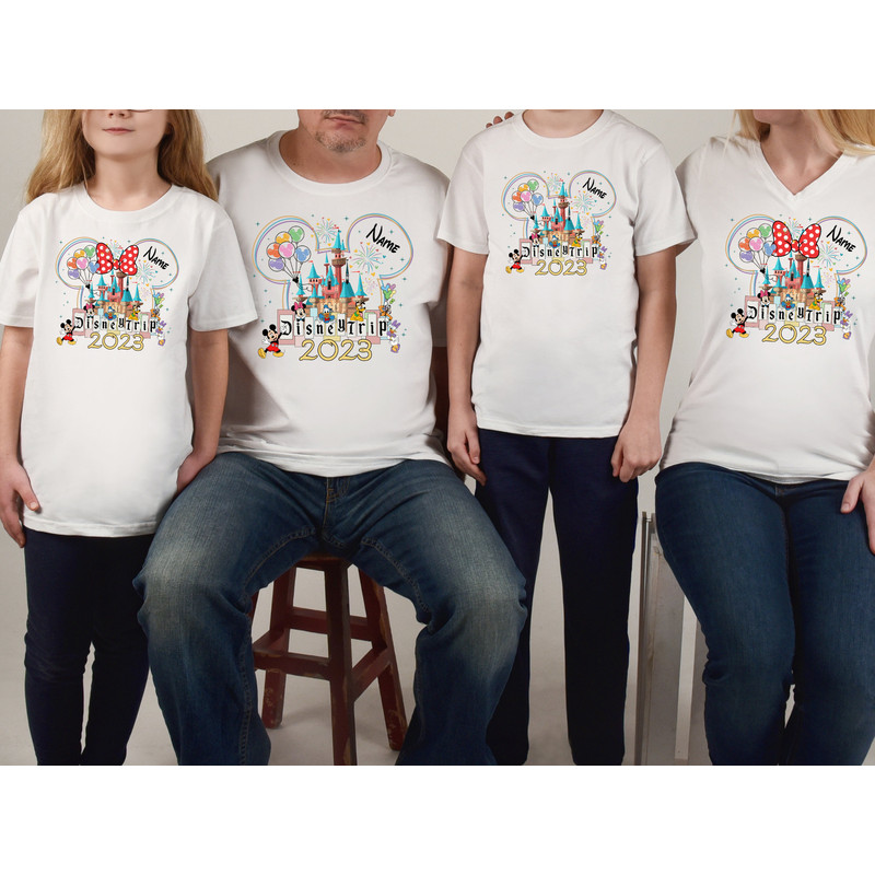 Disney Trip 2023 Shirt, Disney Family Shirts, Family Vacation Shirts, Disney Matching Shirts, Disneyland T-shirt, Custom Name Disney Shirts - 6.jpg
