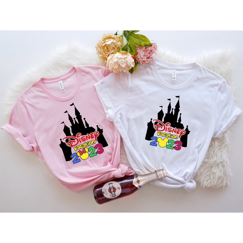 Disney Vacation 2023 Shirts, Disney Family Trip 2023, Mickey And Minnie T-shirt, Disney Couple Tee, Disney Castle Shirt, Disney Matching Tee - 5.jpg