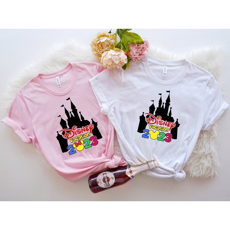 Disney Vacation 2023 Shirts, Disney Family Trip 2023, Mickey And Minnie T-shirt, Disney Couple Tee, Disney Castle Shirt, Disney Matching Tee - 5.jpg