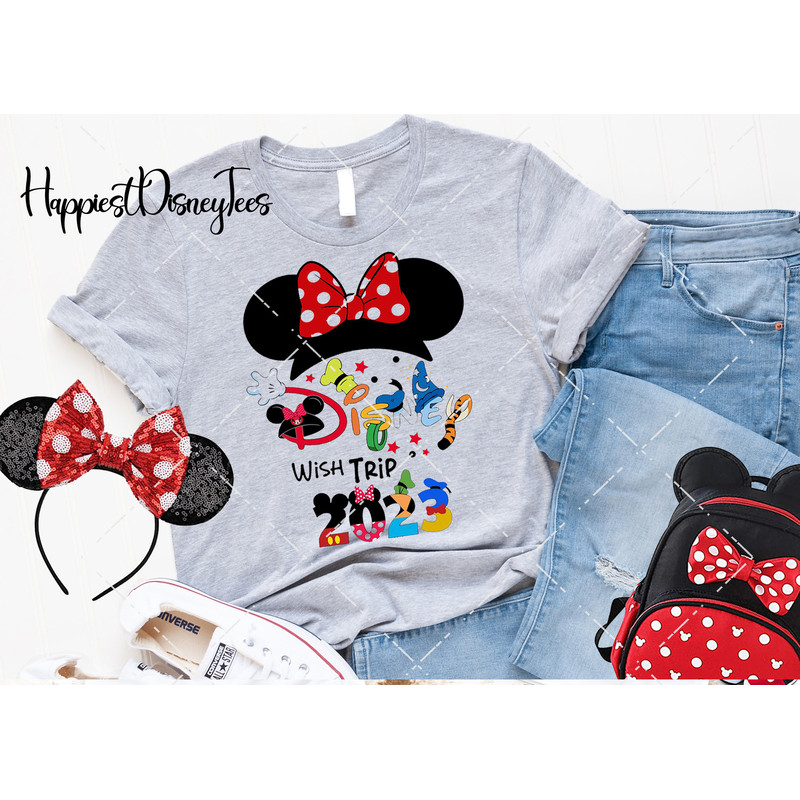 Disney Wish Trip shirt, Disney family shirt, Disney custom shirt, Disney kid's shirts, Minnie Mickey shirt, Disney 2023 matching shirt, ED58 - 2.jpg