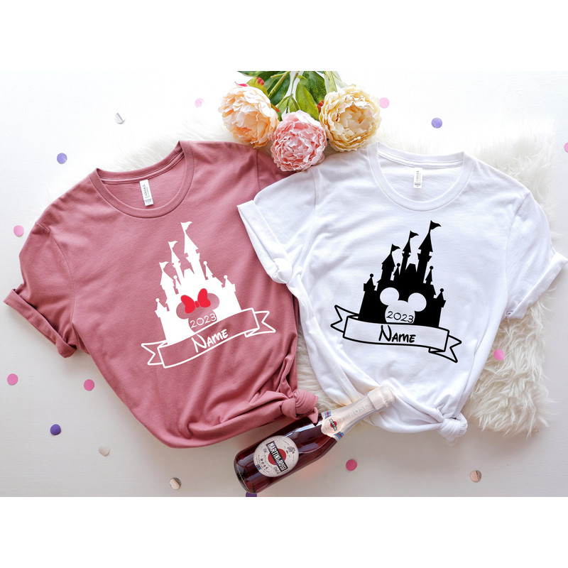 Disneyland Custom Name Shirts, Mickey And Minnie T-shirt, Disney Couple Shirt, Disney Castle Shirt, Disney Family Vacation, Disneyworld Tee - 6.jpg