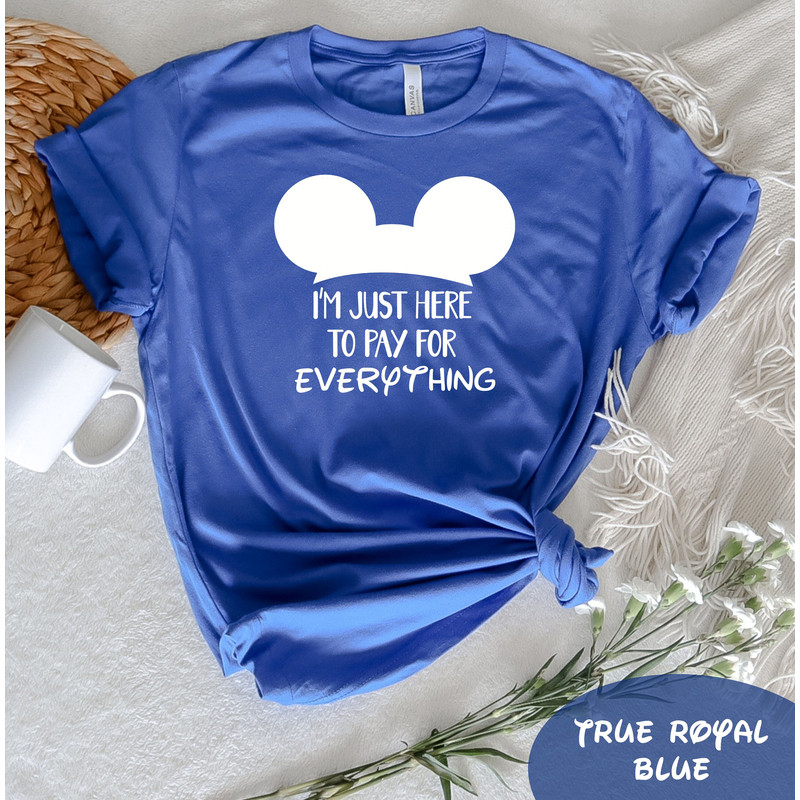 I'm Just Here To Pay For Everything T-Shirt, Disney Group Tee, Funny Disney Shirt, Funny Dad Gift, Pay for Everything Shirt, Disney Trip Tee - 3.jpg