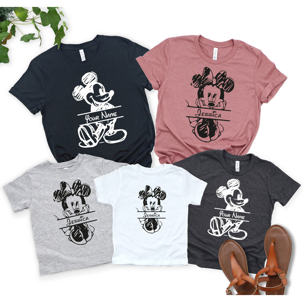 Mickie and Minnie Custom Disney Family shirts, Disney Vacation shirts, Disney Family shirts, Disney Tee,Disneyland shirt, Disneyworld shirts - 1.jpg