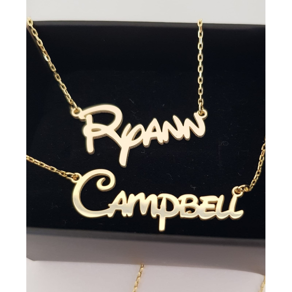 Necklace With Disney Font,Disney Font Name Necklace,Gold Disney Name Necklace,Disne Gift,Birthday Gift - 4.jpg