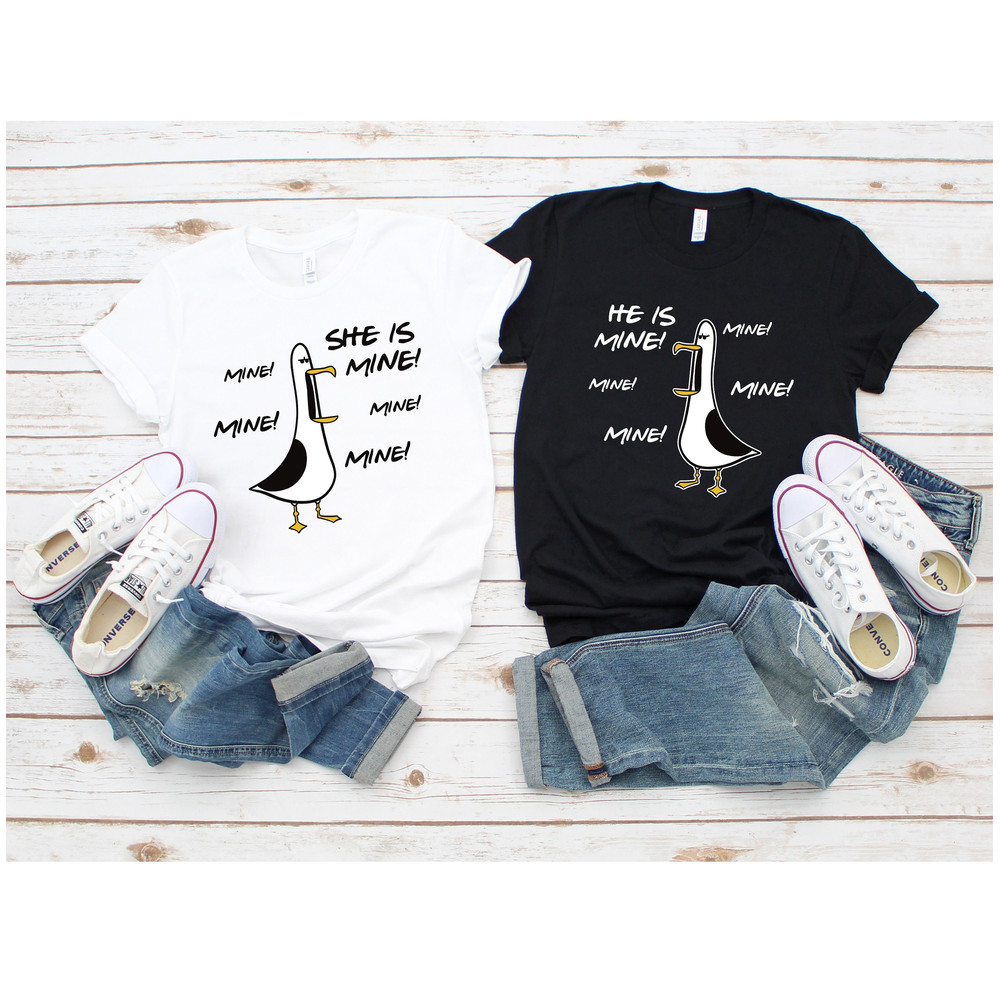 She is Mine T-Shirt, He is Mine Shirt, Couple Matching T-Shirt, Disney Honeymoon Shirt, Mrs And Mr Matching Shirt - 1.jpg