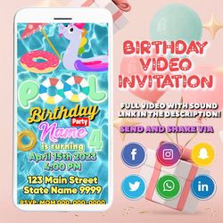 enchanted forest video invitation, magic fairy video invite, canva template, digital invite, instant access, editable