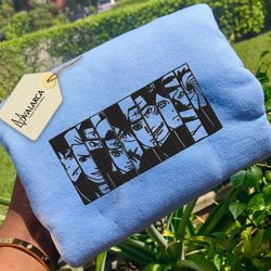 akatsuki naruto embroidered sweatshirt, inspired anime embroidered sweatshirt, custom anime embroidered hoodie, inspired