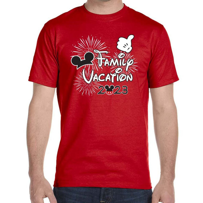 2023 Disney Shirts, Mickey Mouse Ear T-Shirt, Disney Family Vacation Shirts, Disney Shirts, Disney T-Shirts, Family Vacation T-Shirts - 1.jpg