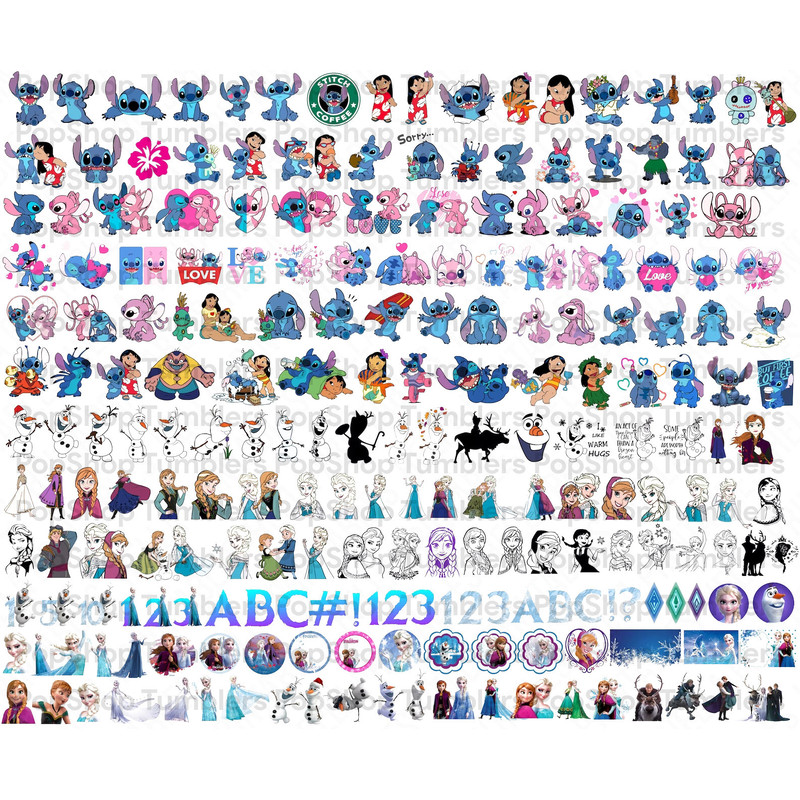 30000+ Mega Bundle LAYERED Cricut Files, Encanto, Frozen, Moana, Ariel, Elsa, Stitch, Toy Story, Pooh PNG SVG Files Cricut Silhouette - 5.jpg